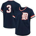 Detroit Tigers #3 Alan Trammell Navy  1984 Authentic Cooperstown Collection Mesh Batting Practice Jersey Baseball Jerseys