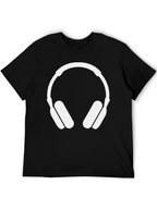 Headphone Graphic T-Shirt - Modern Music Lover Tee