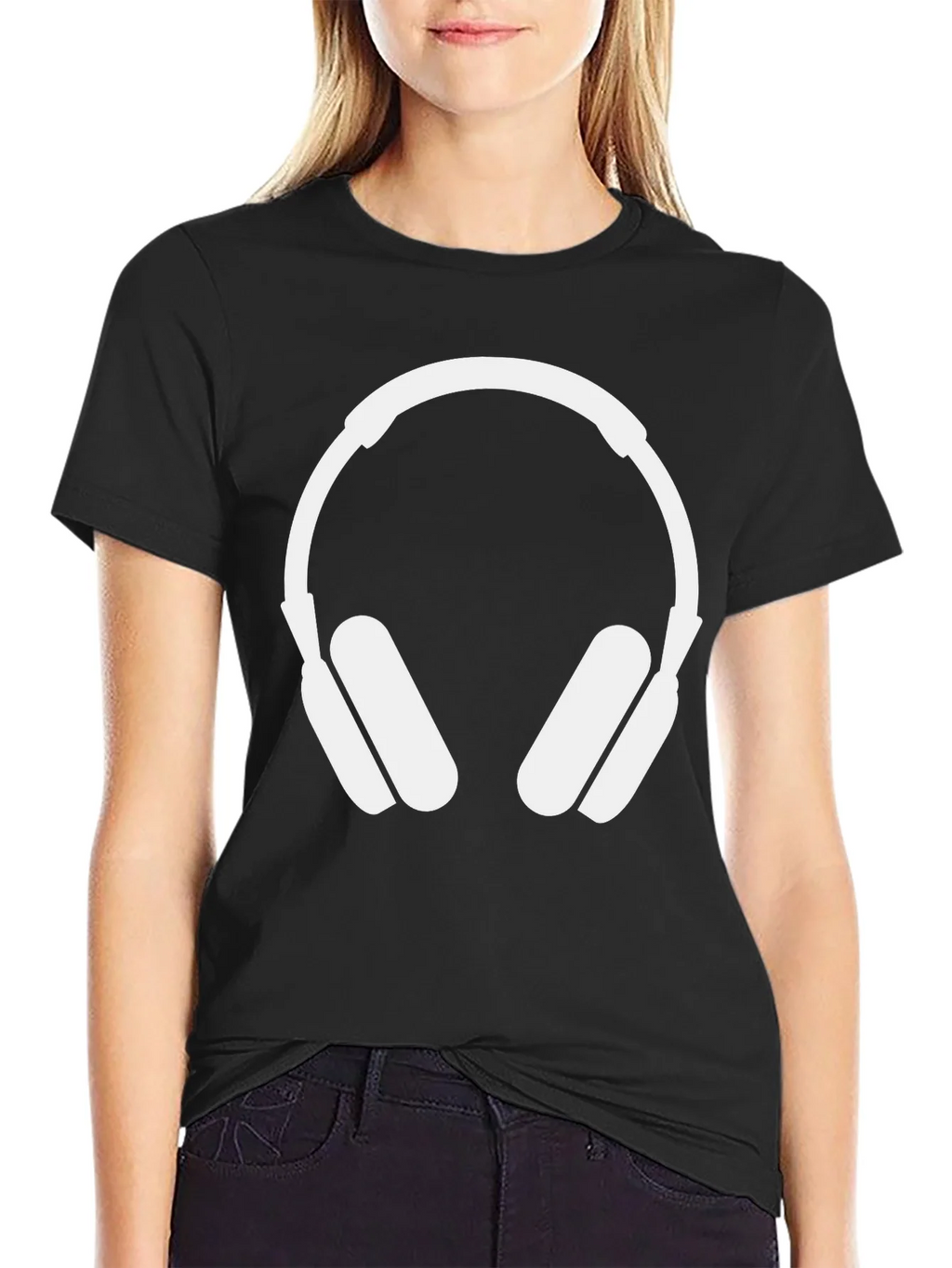 Headphone Graphic T-Shirt - Modern Music Lover Tee