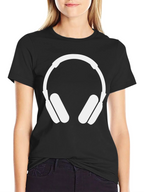 Headphone Graphic T-Shirt - Modern Music Lover Tee
