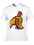 Mens Black T-Shirt with Eagle Print