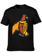 Mens Black T-Shirt with Eagle Print