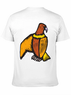 Mens Black T-Shirt with Eagle Print