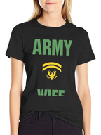 Army Wife Graphic Tee - Military Pride