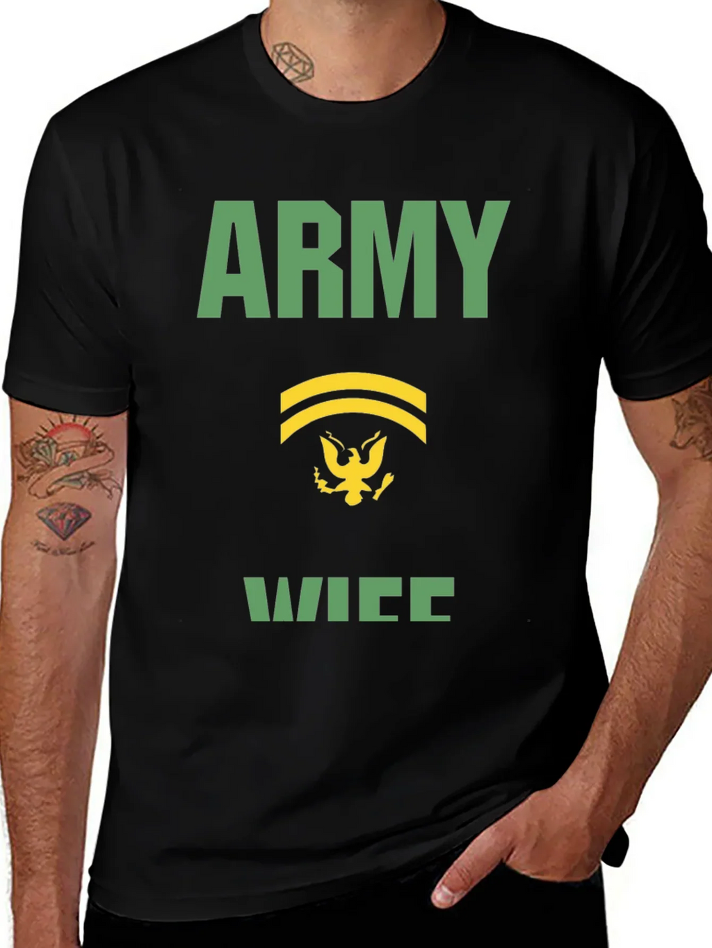 Army Wife Graphic Tee - Military Pride