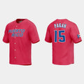 #15 EMILIO PAGAN PUERTO RICO BASEBALL 2023 WORLD BASEBALL CLASSIC JERSEY ¨C RED Stitches Baseball Jerseys