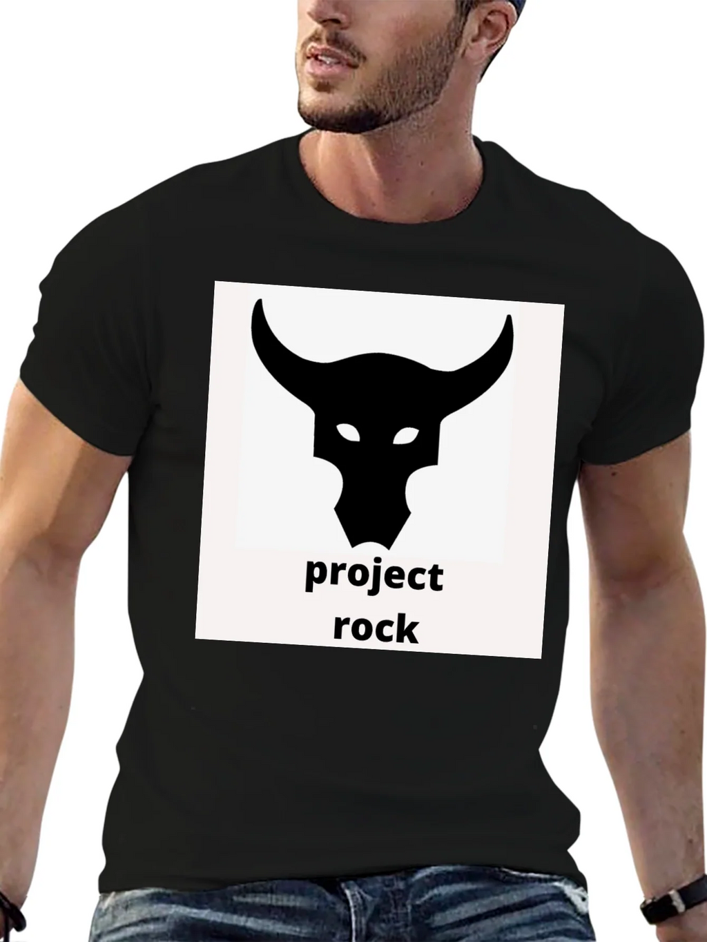 Project Rock Bull T-Shirt Black