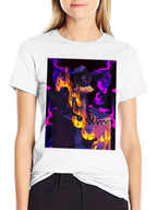 Fiery DJ Graphic Tee - Burning Beats T-Shirt