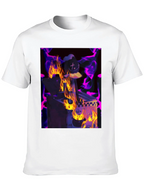 Fiery DJ Graphic Tee - Burning Beats T-Shirt