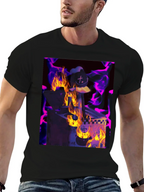 Fiery DJ Graphic Tee - Burning Beats T-Shirt