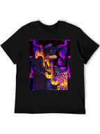 Fiery DJ Graphic Tee - Burning Beats T-Shirt