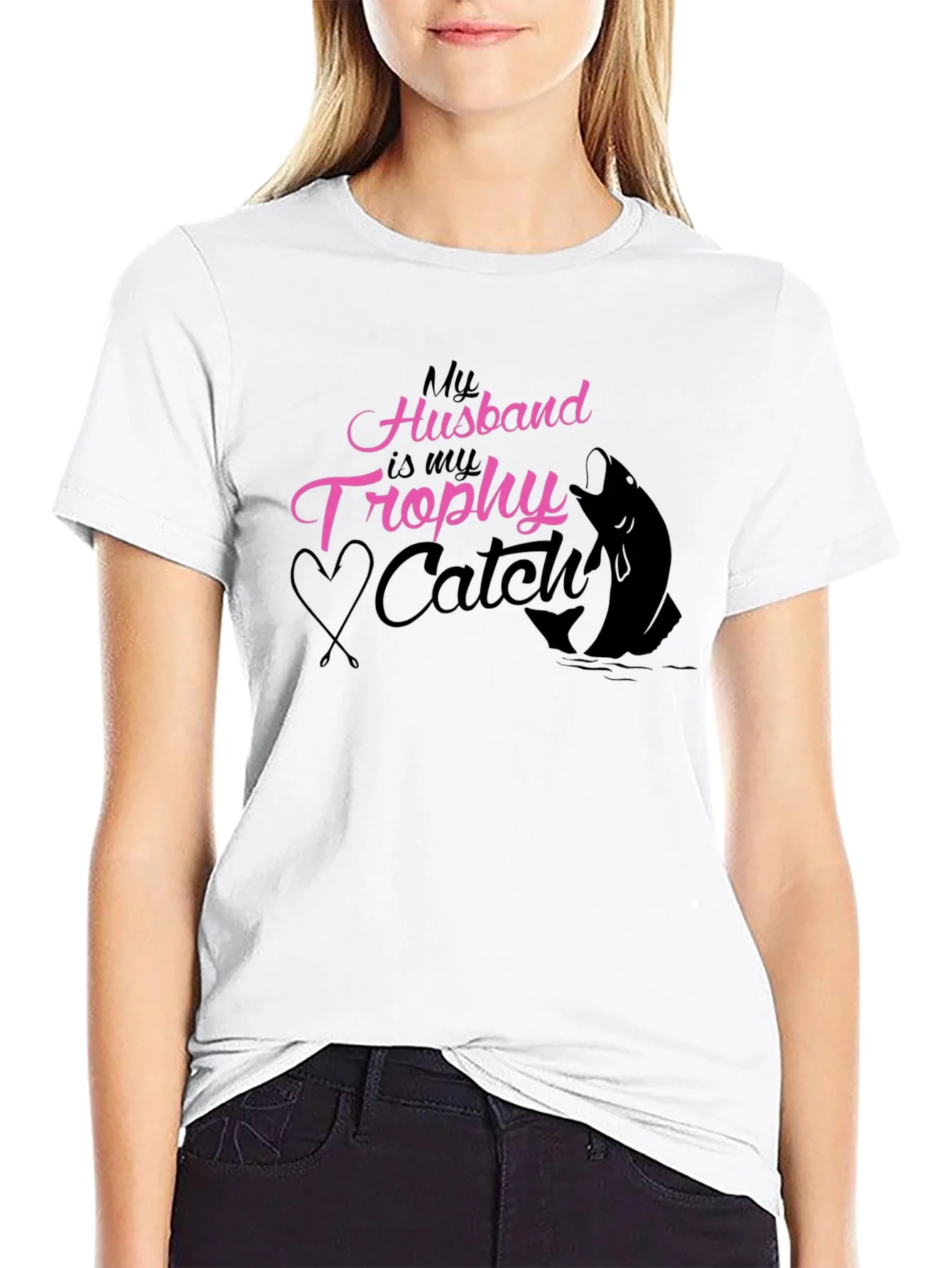 Husband Trophy Catch Fishing T-Shirt