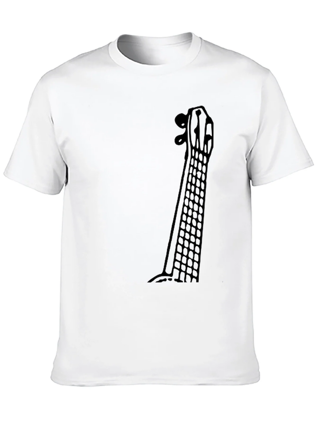 Guitar Neck Graphic Tee - Musicians Black T-Shirt