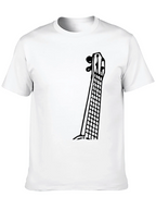 Guitar Neck Graphic Tee - Musicians Black T-Shirt