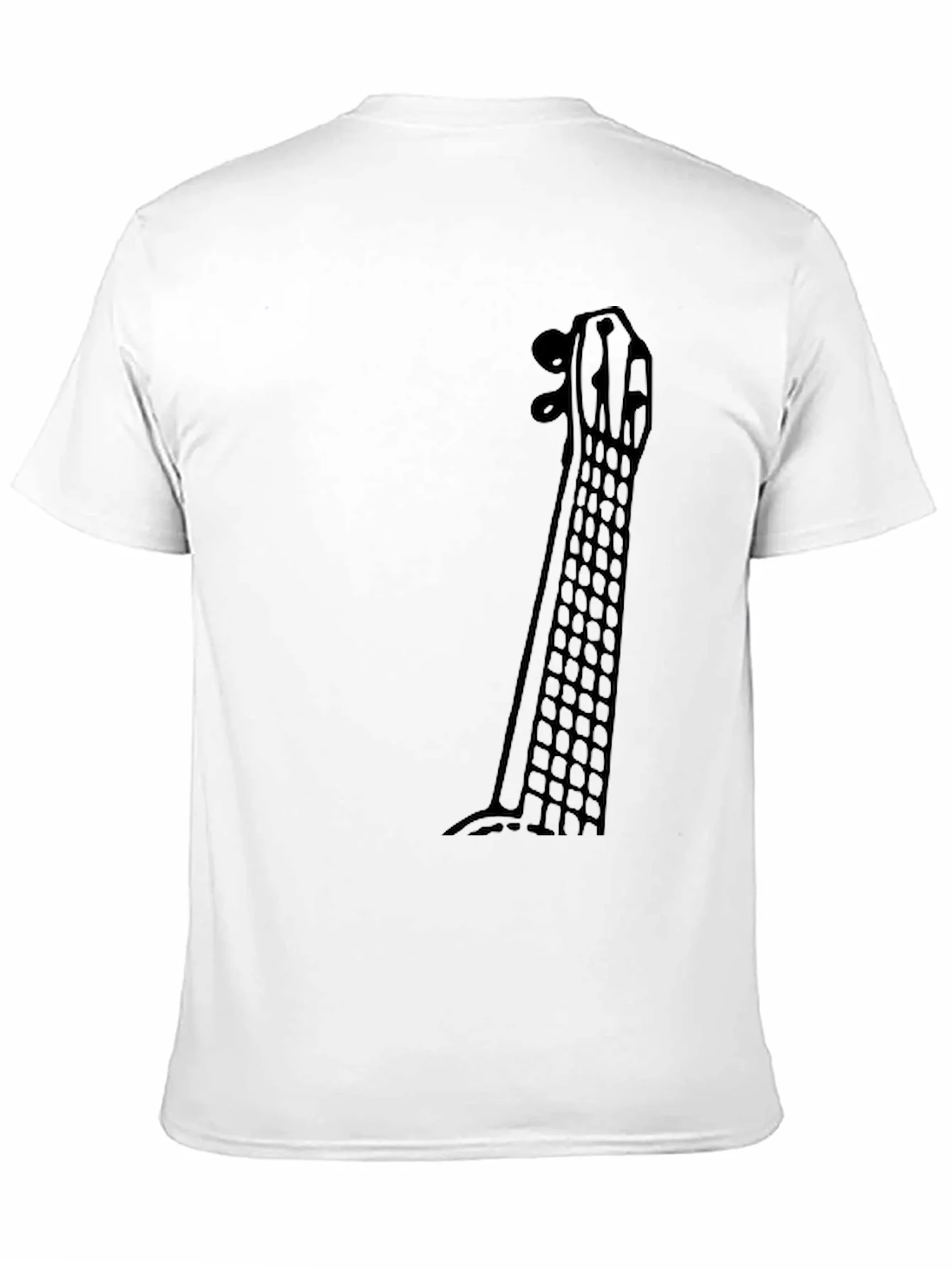 Guitar Neck Graphic Tee - Musicians Black T-Shirt