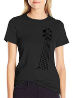 Guitar Neck Graphic Tee - Musicians Black T-Shirt