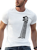 Guitar Neck Graphic Tee - Musicians Black T-Shirt