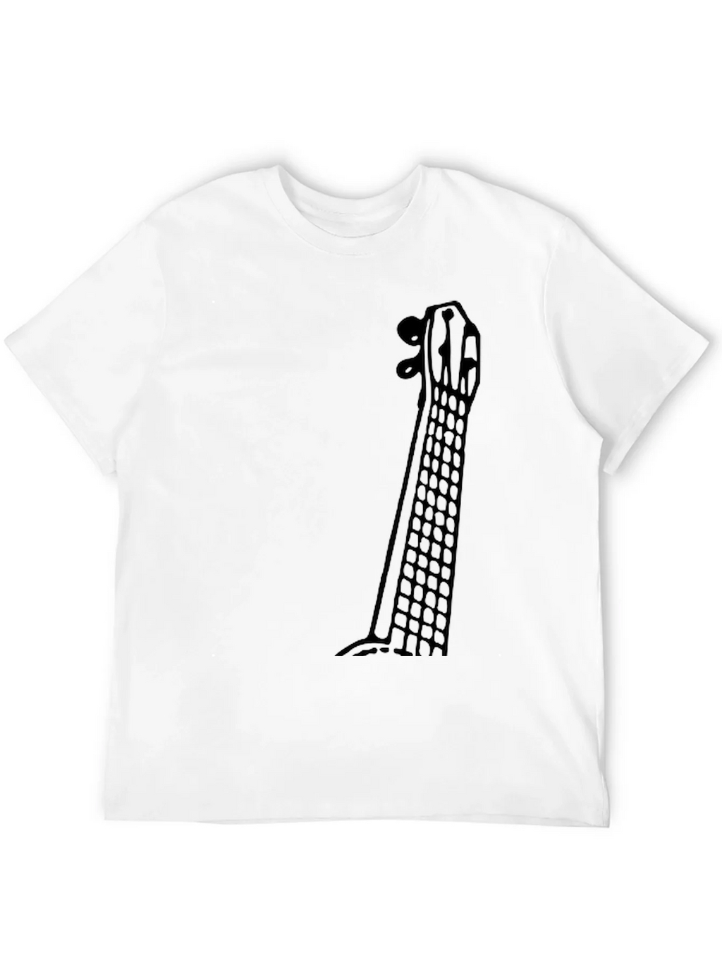 Guitar Neck Graphic Tee - Musicians Black T-Shirt