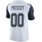 Custom D.Cowboys White-Navy Stitched Vapor Elite Football Jerseys