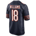C.Bears #18 Caleb Williams Player Navy Game Football Jerseys