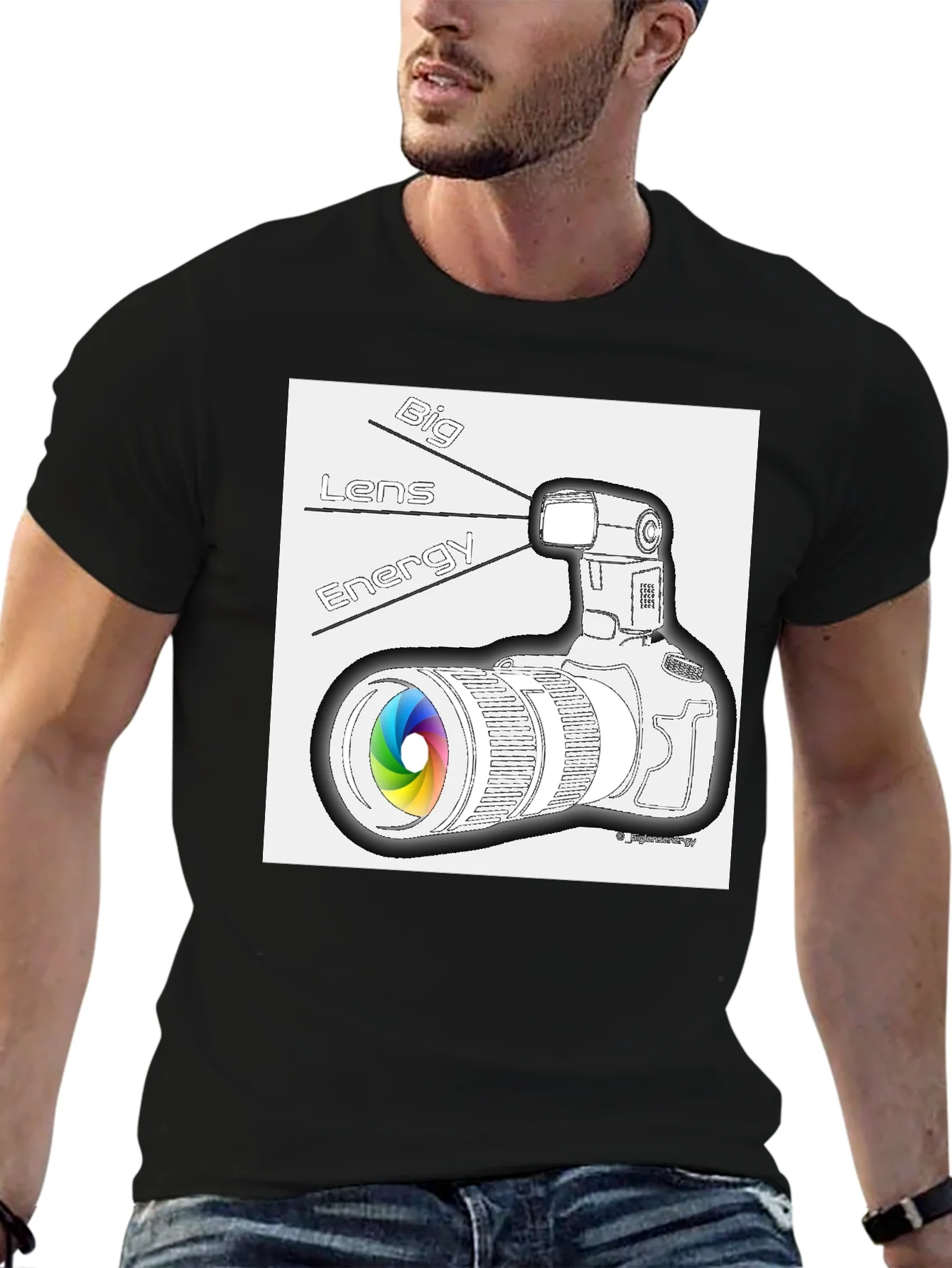 Big Lens Energy Graphic T-Shirt