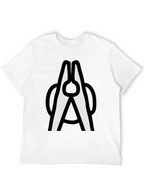Clothespin Graphic T-Shirt - Modern Crew Neck Tee