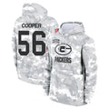 GB.Packers #56 Edgerrin Cooper Player Arctic Camo Salute To Service Hoodies Game Football Jerseys