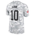 GB.Packers #10 Jordan Love Player Arctic Camo Salute to Service Limited Stitched American Football Jerseys