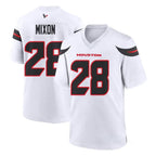 H.Texans #28 Joe Mixon Player White Home Game Football Jerseys