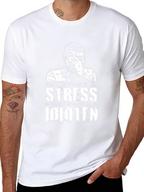 Stress Idioten T-Shirt - Black