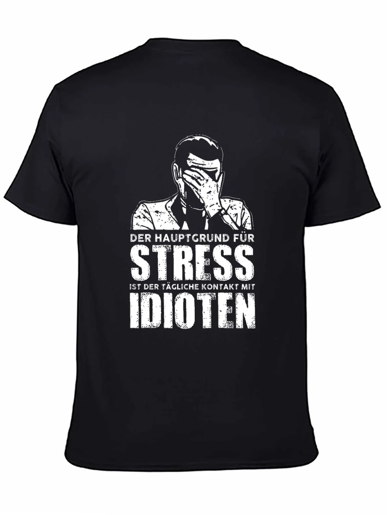Stress Idioten T-Shirt - Black