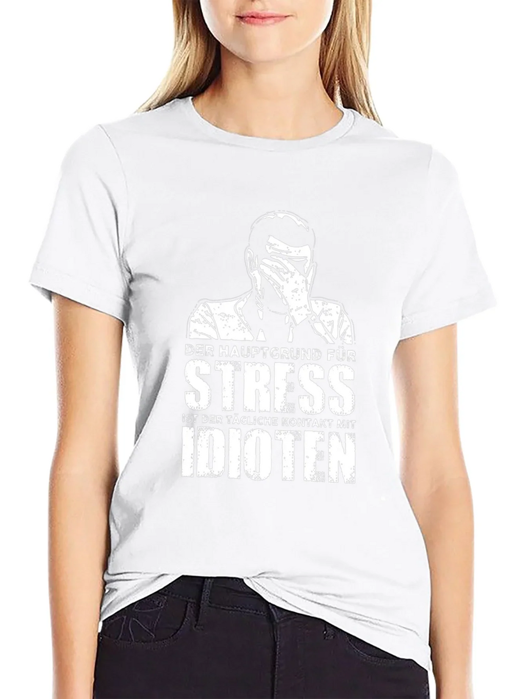 Stress Idioten T-Shirt - Black