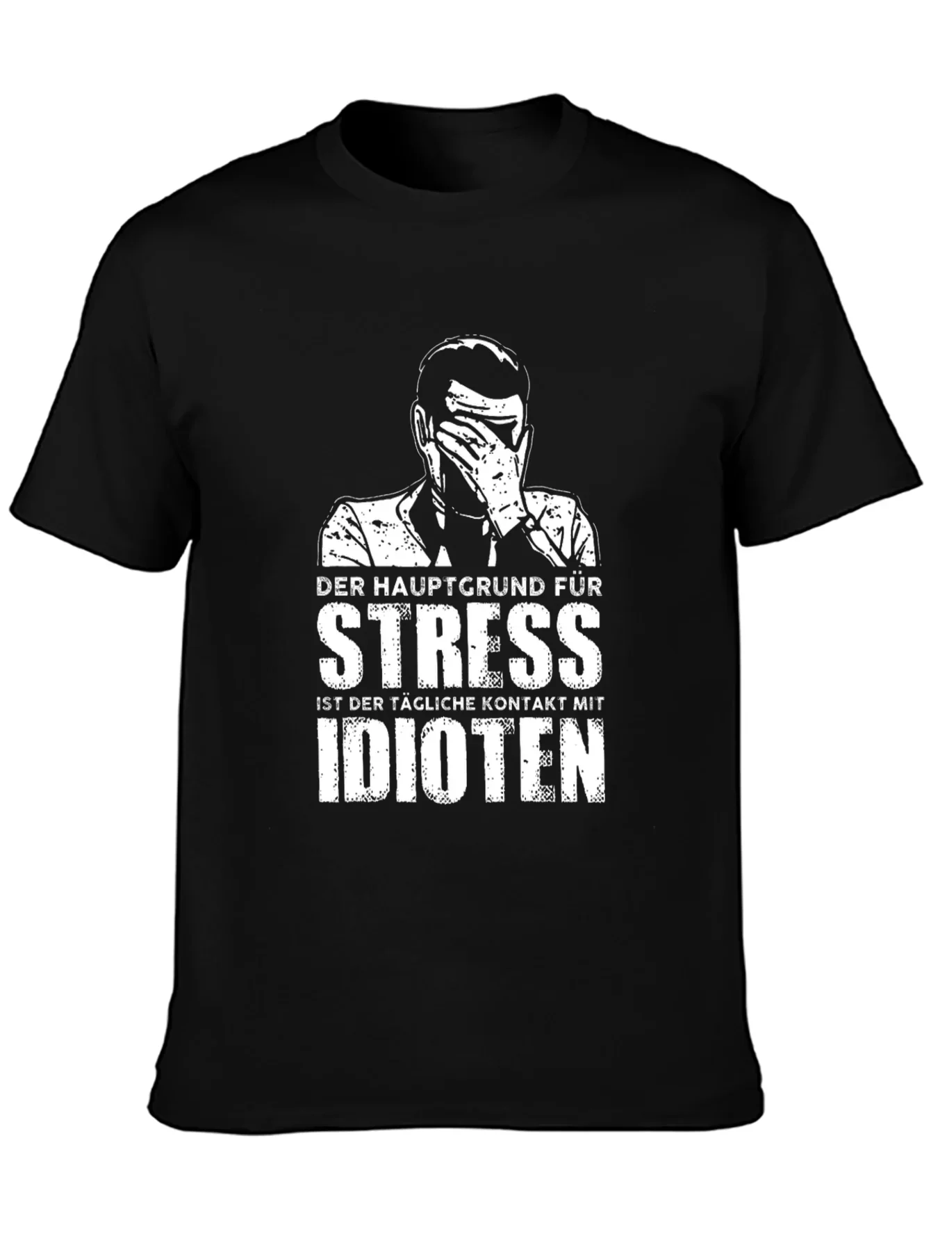 Stress Idioten T-Shirt - Black