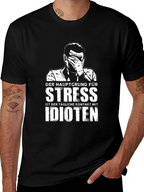 Stress Idioten T-Shirt - Black