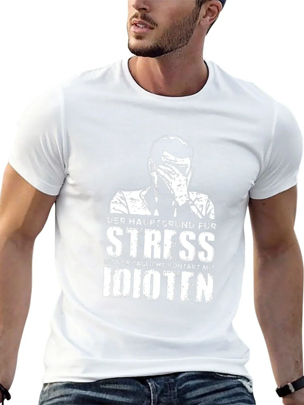 Stress Idioten T-Shirt - Black