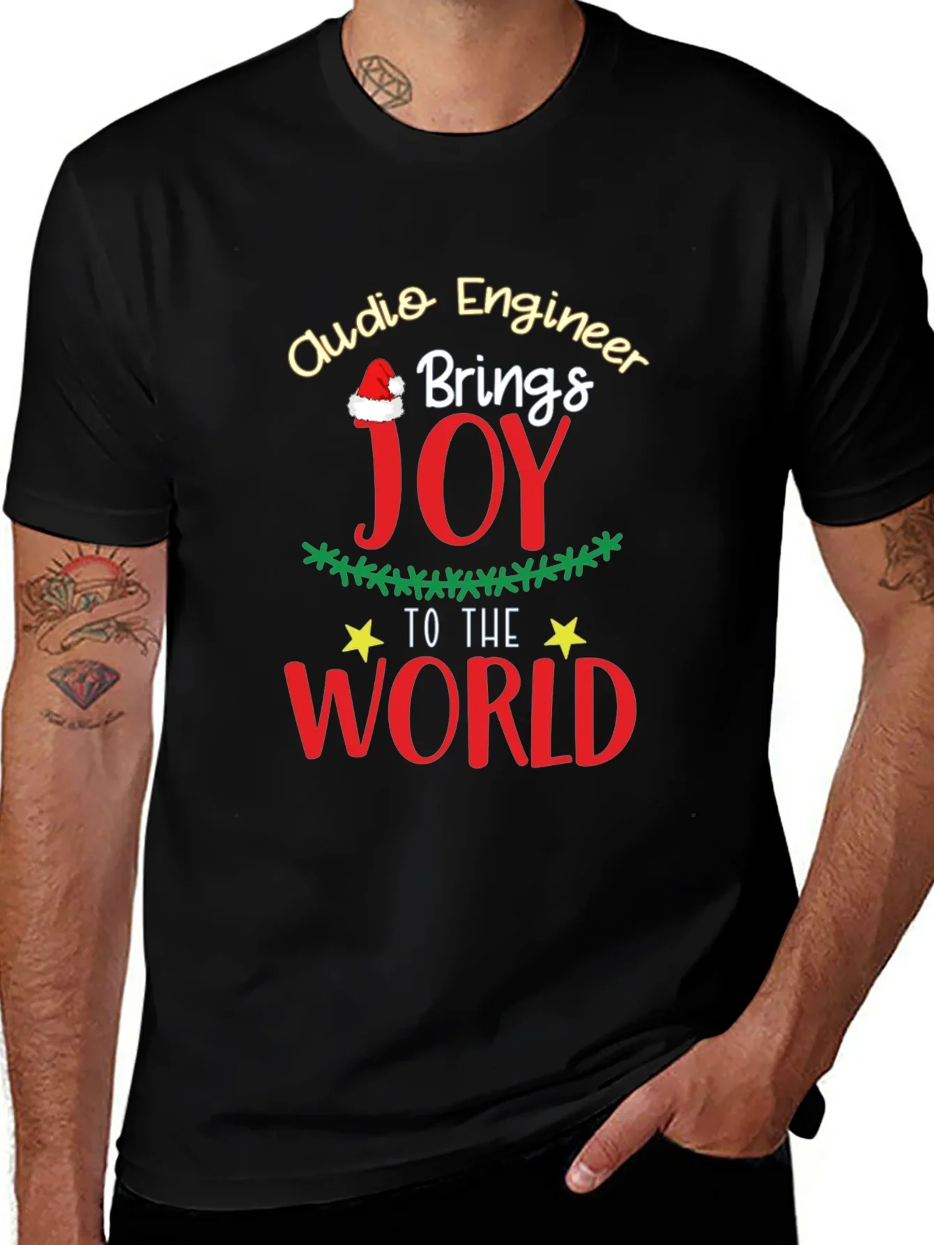 Audio Engineer Christmas Joy T-Shirt