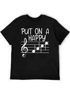 Put On A Happy Face Music Note Tee