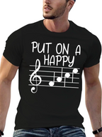 Put On A Happy Face Music Note Tee