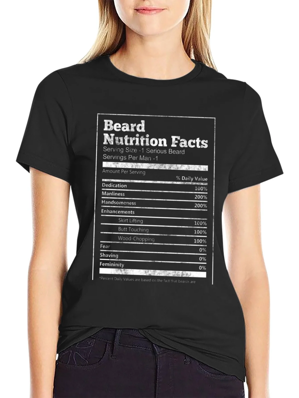 Beard Nutrition Facts T-Shirt