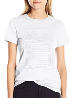 Beard Nutrition Facts T-Shirt