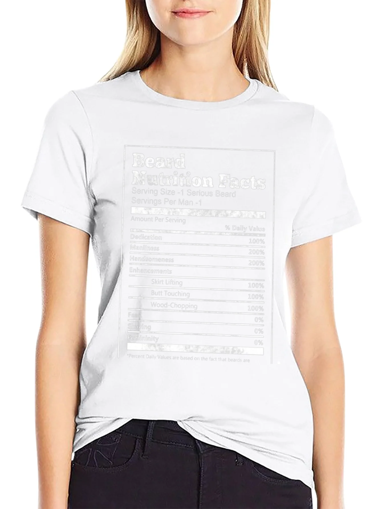 Beard Nutrition Facts T-Shirt