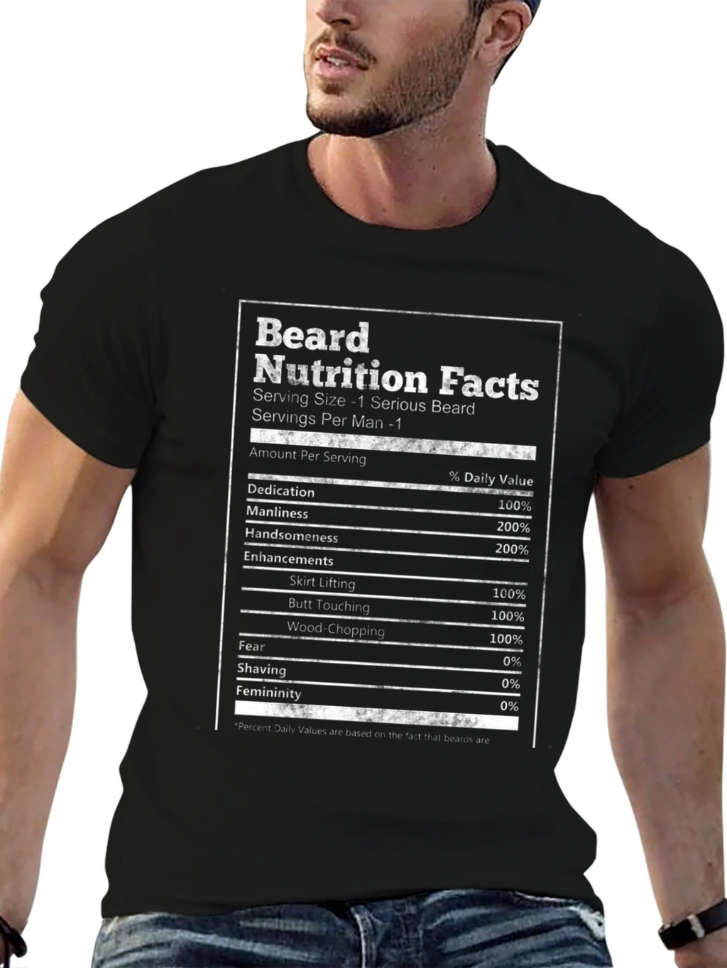 Beard Nutrition Facts T-Shirt