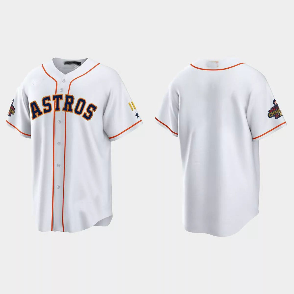 Houston Astros 2023 Gold Program Jersey ¨C White Stitches Baseball Jerseys