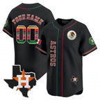 Custom Houston Astros Mexico Vapor Premier Limited V4 ¨C All Stitched Baseball Jersey