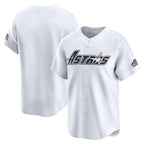 Houston Astros Throwback Cooperstown Collection Limited Jersey - White Stitched Baseball Jersey