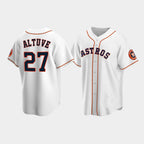 Baseball Houston Astros #27 Jose Altuve White Stitched Jerseys