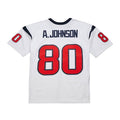 H.Texans #80 Andre Johnson Player  White Legacy Replica American Football Jerseys