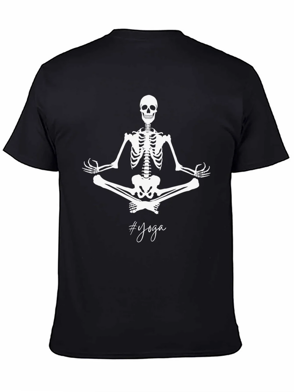 Yoga Skeleton Black T-Shirt