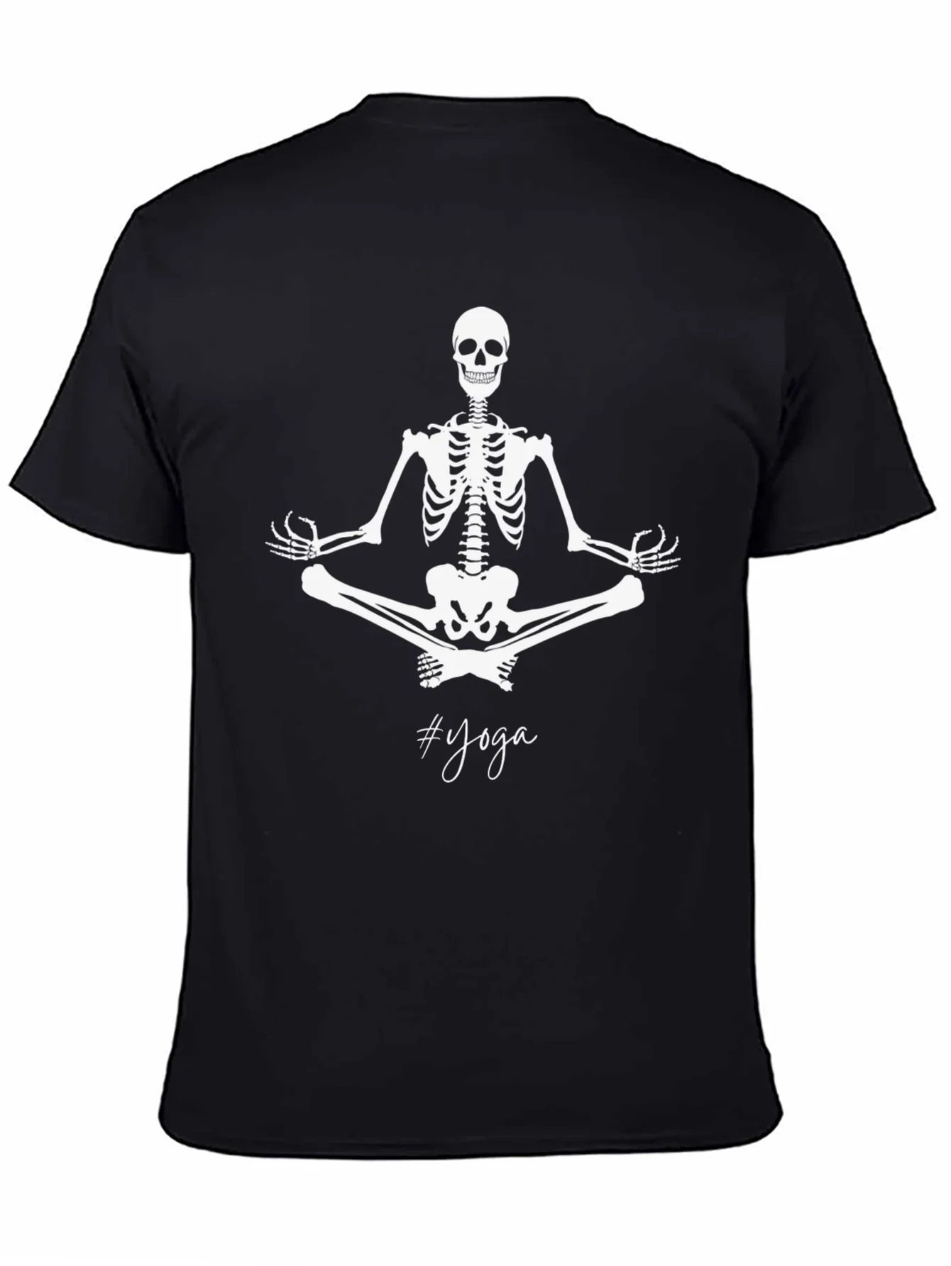 Yoga Skeleton Black T-Shirt
