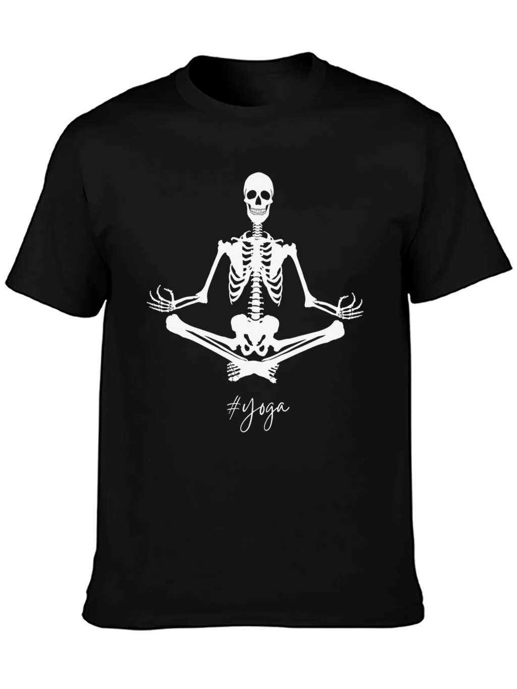 Yoga Skeleton Black T-Shirt